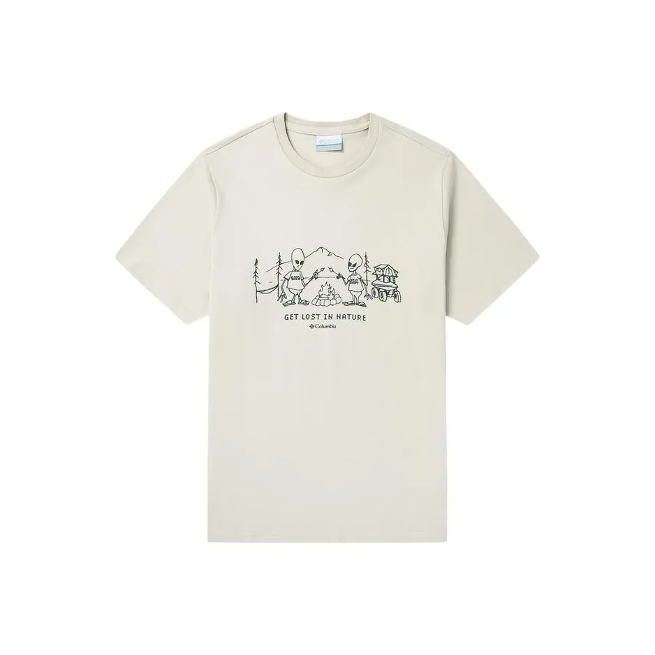 Columbia совместная белая мужская футболка T