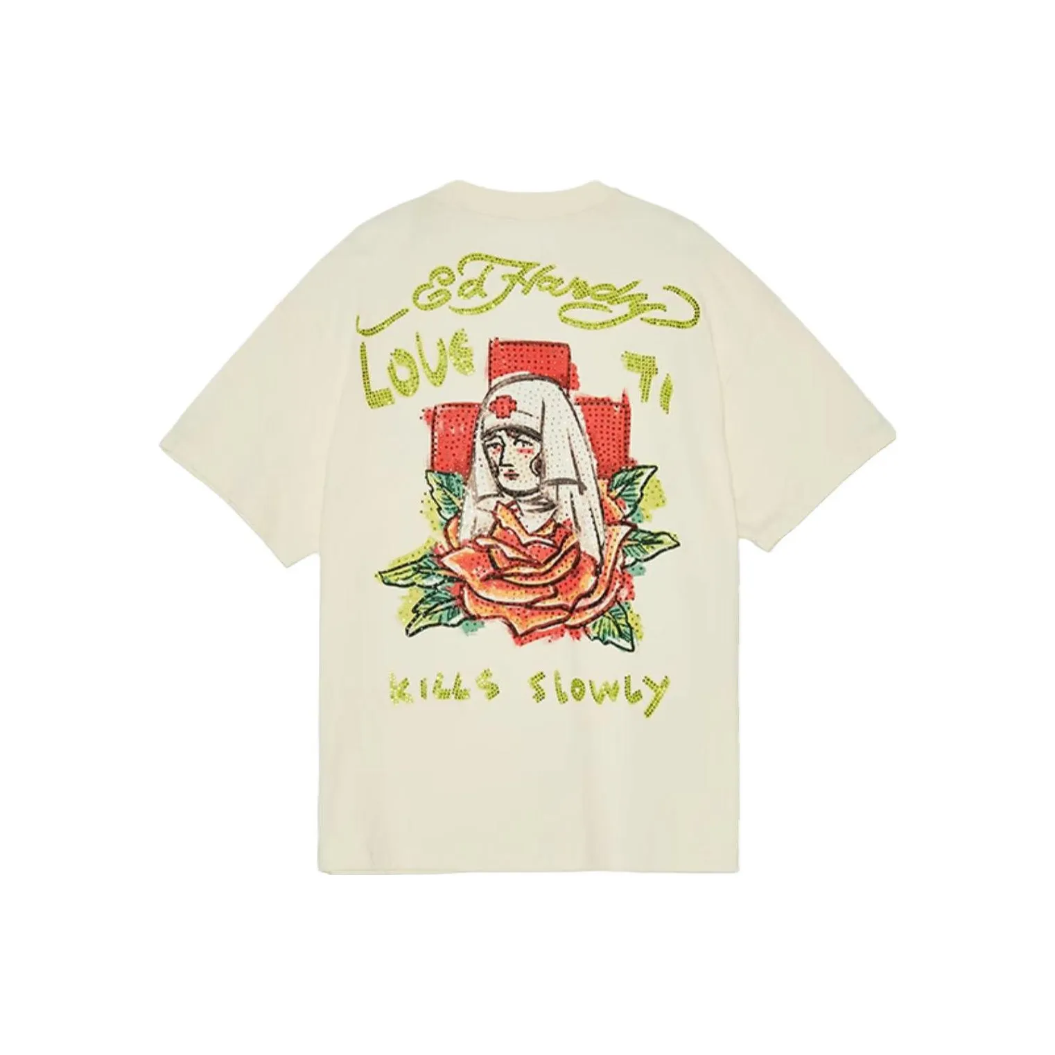 Ed Hardy T Shirts Men's Ivory White