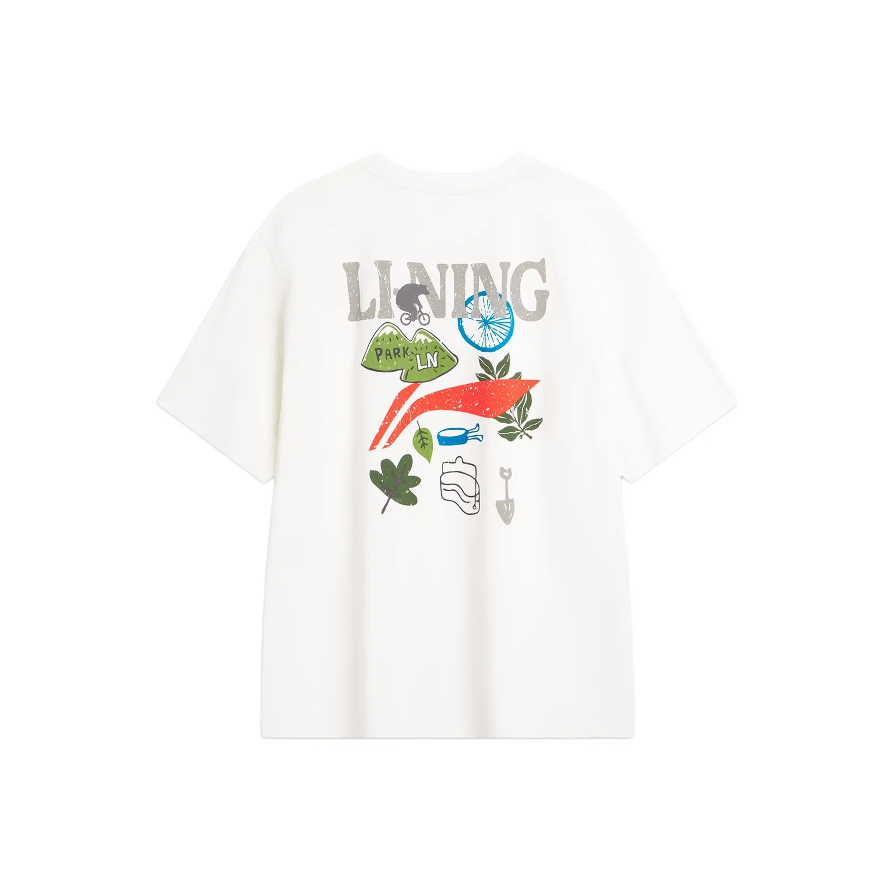 LINING Cool Tea T T Shirts Unisex Ivory