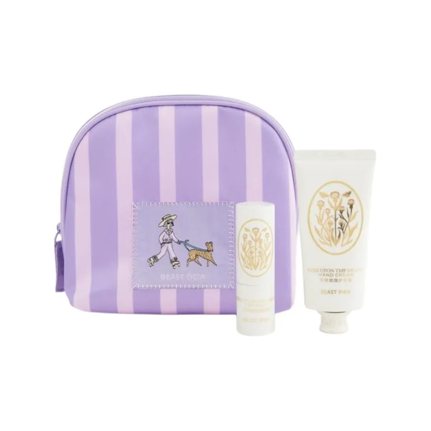 THE BEAST Chiyoda Розовый Крем для рук Наборы для ухода Увлажняет и питает 30 мл + 3 5 г