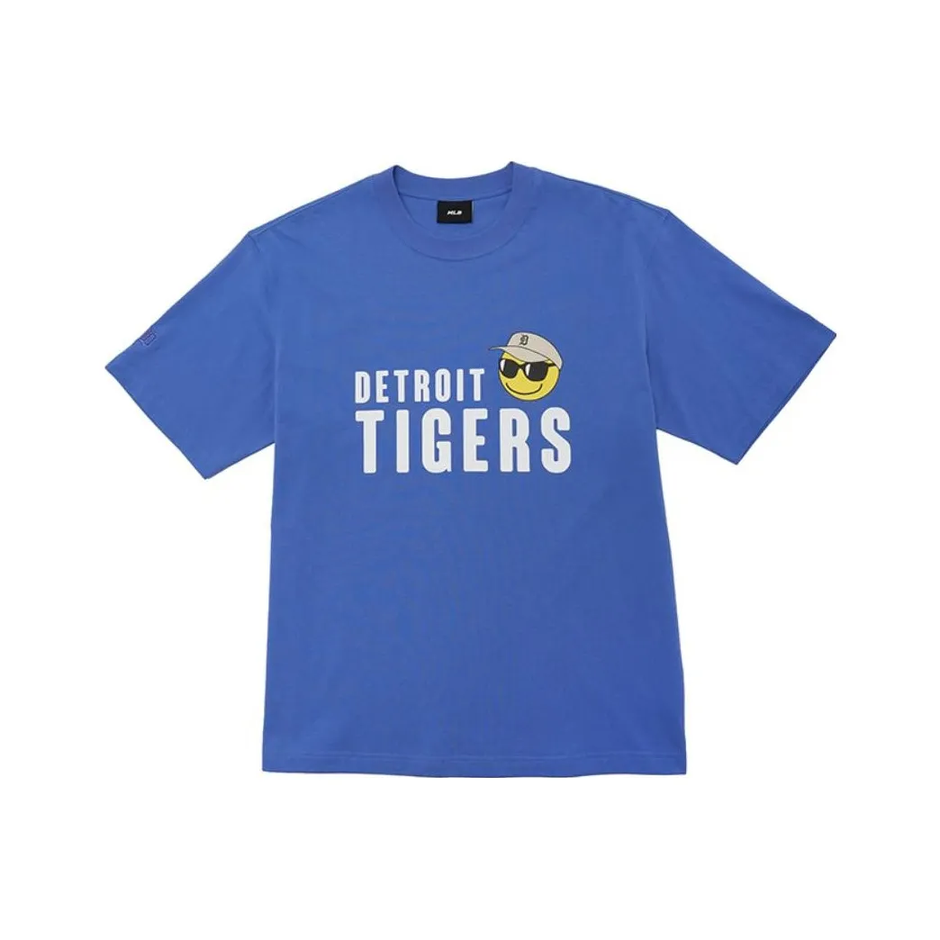 MLB Smile Series Detroit Tigers Team SS23 T Shirt Unisex Blue