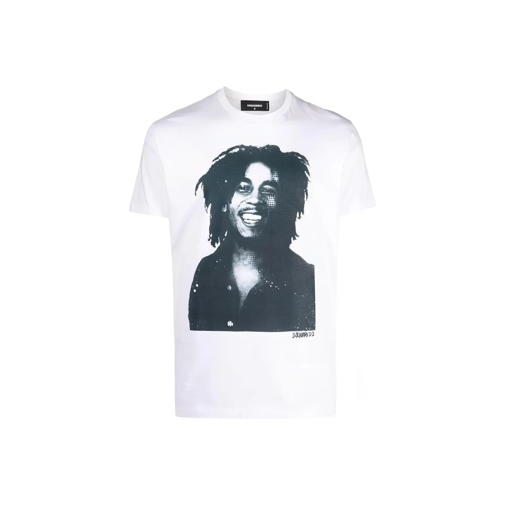 Dsquared2 Cool Fit Bob Marley Quote Design T Shirt