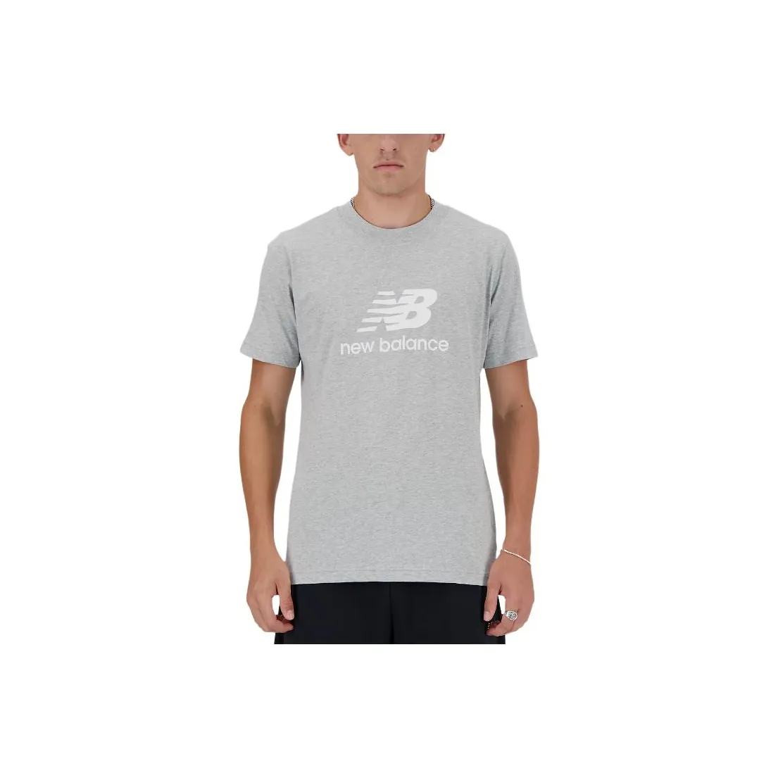 New Balance совместный бренд Sports Essentials Sport Essentials Логотип T-рубашка T-рубашка Мужская Серый