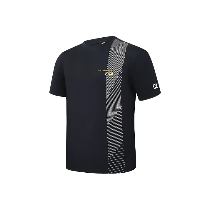 FILA Фитнес Т-Рубашка Мужская Черная