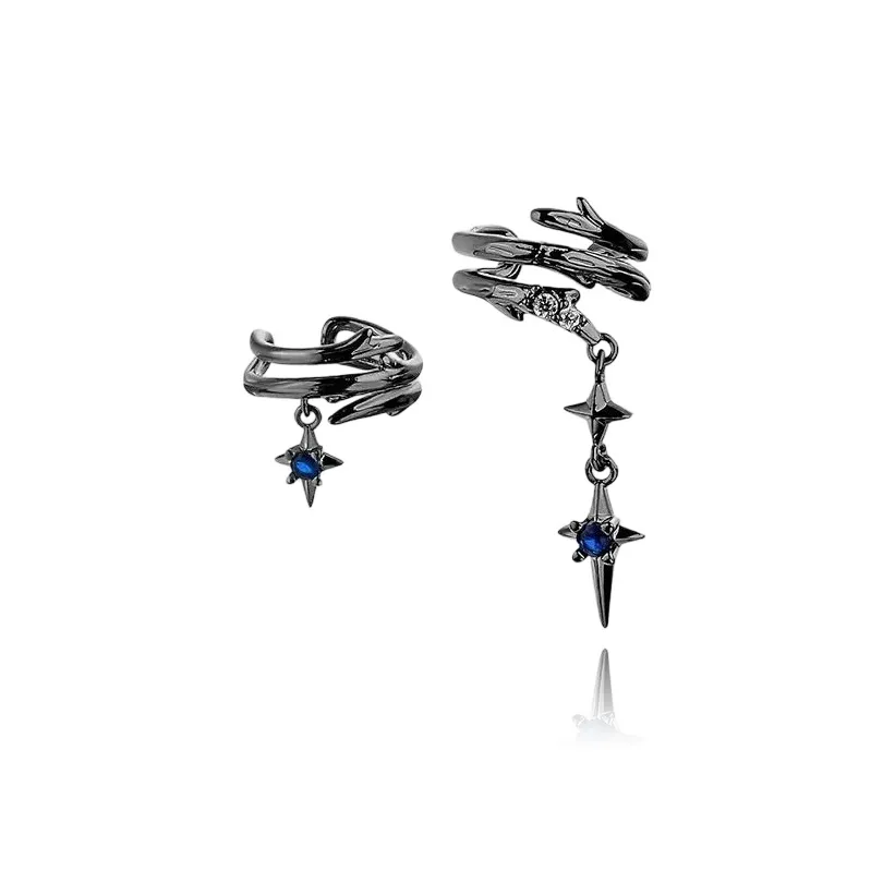 PZA Циркон Нижняя заколка On Серьги Унисекс