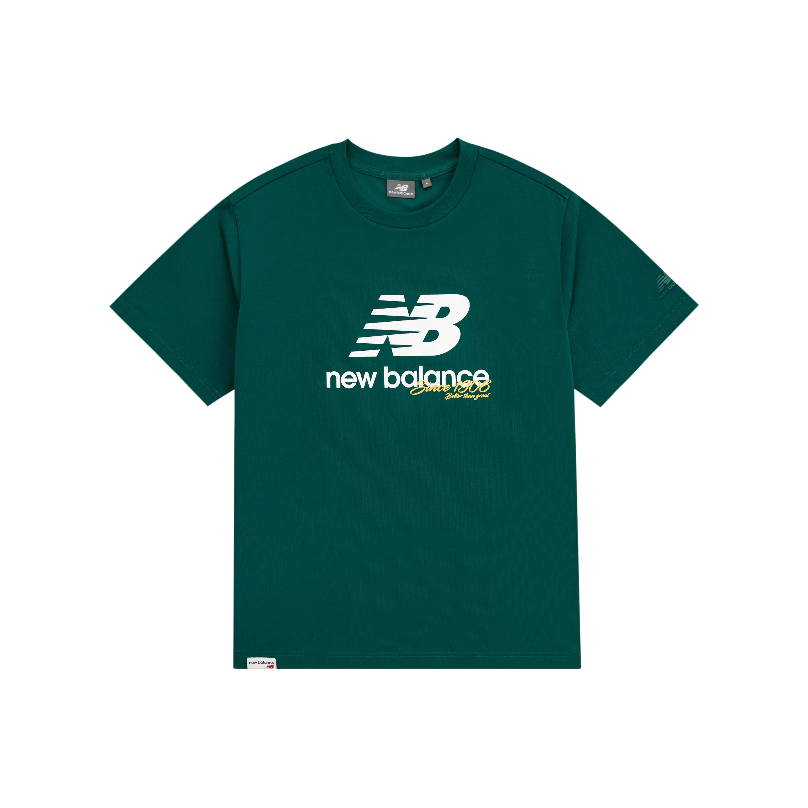 New Balance T-Shirt Мужской Grass Green