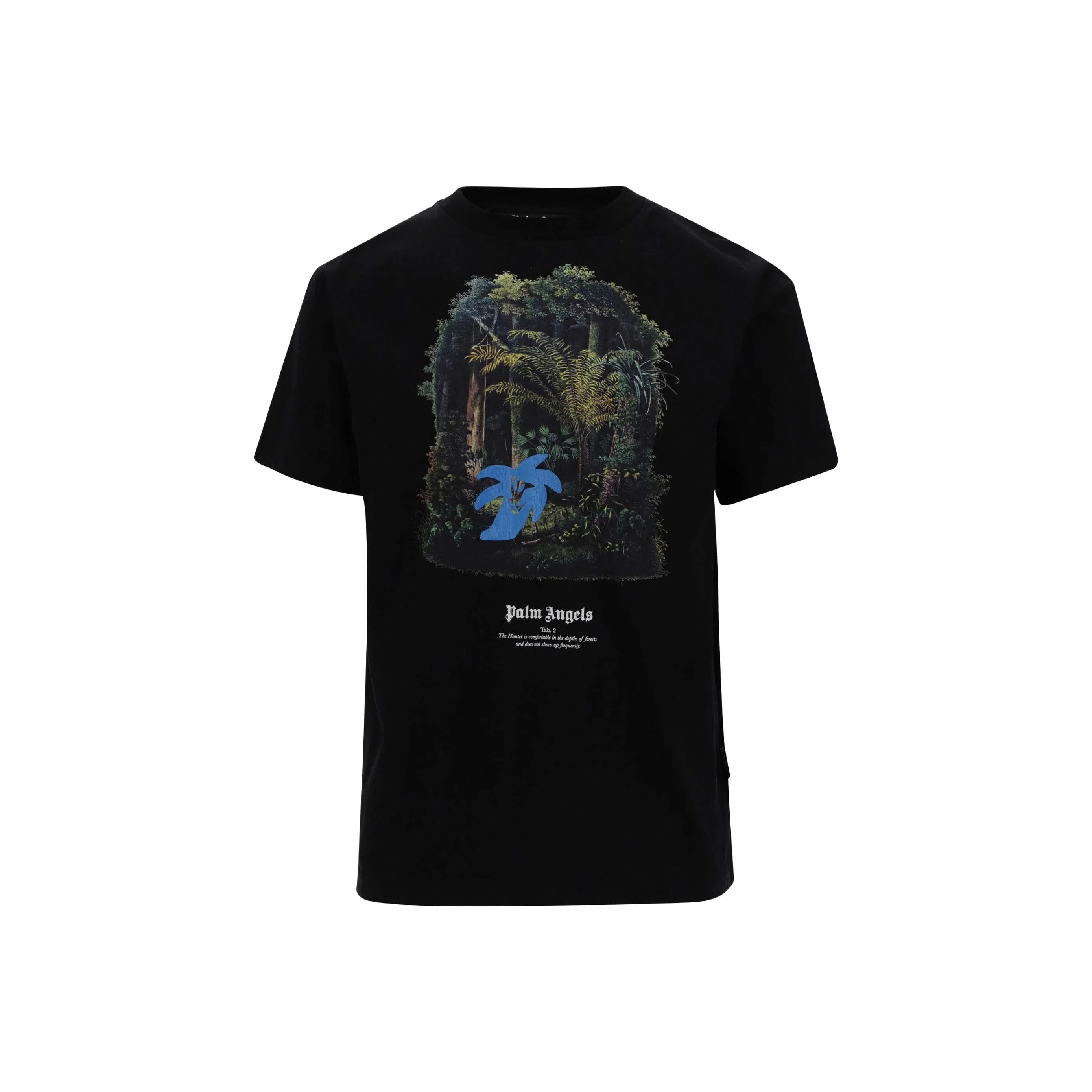 PALM ANGELS Jungle print Organic Cotton T shirt
