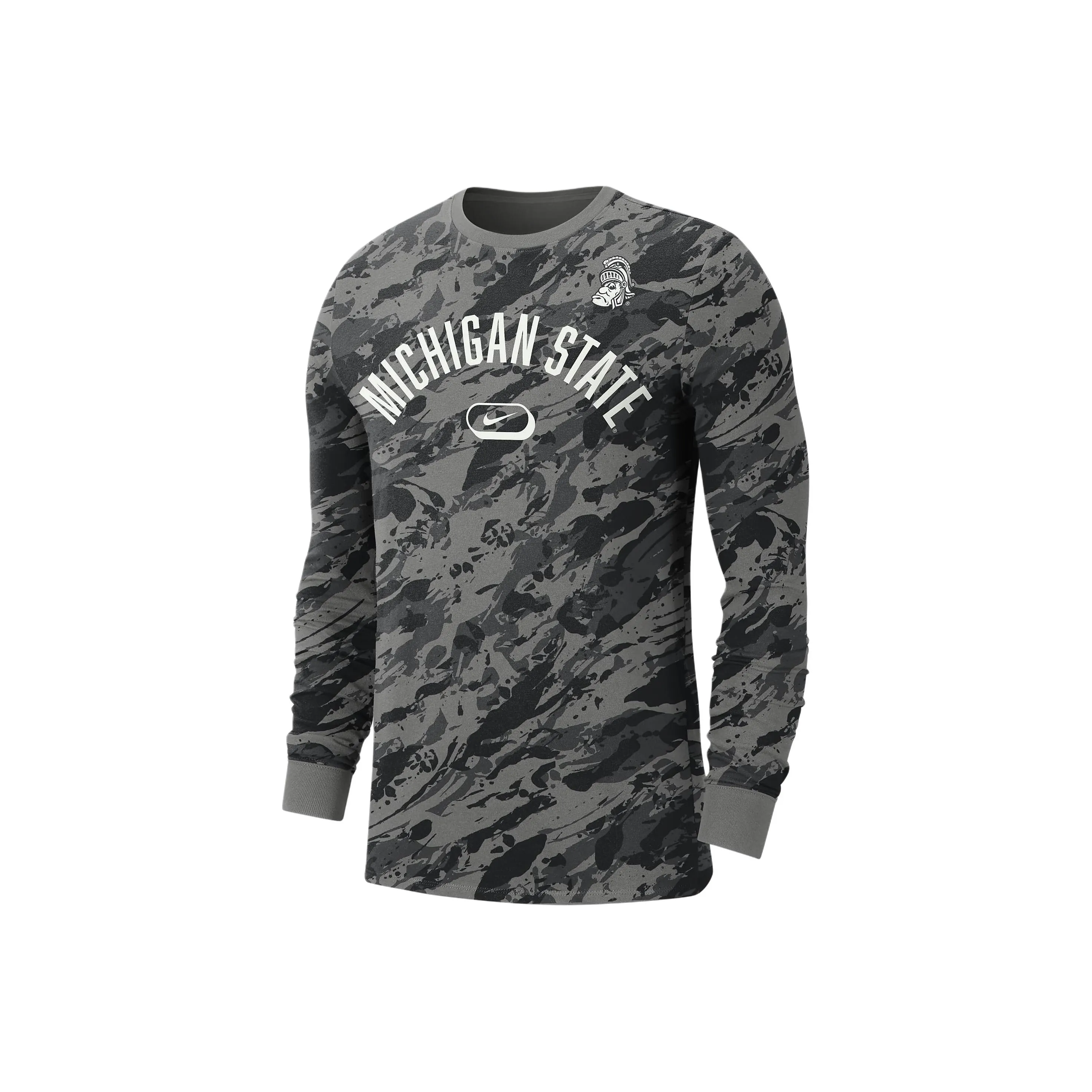 Nike Michigan State Men's Nike College Crew Neck Long Sleeve T Shirt