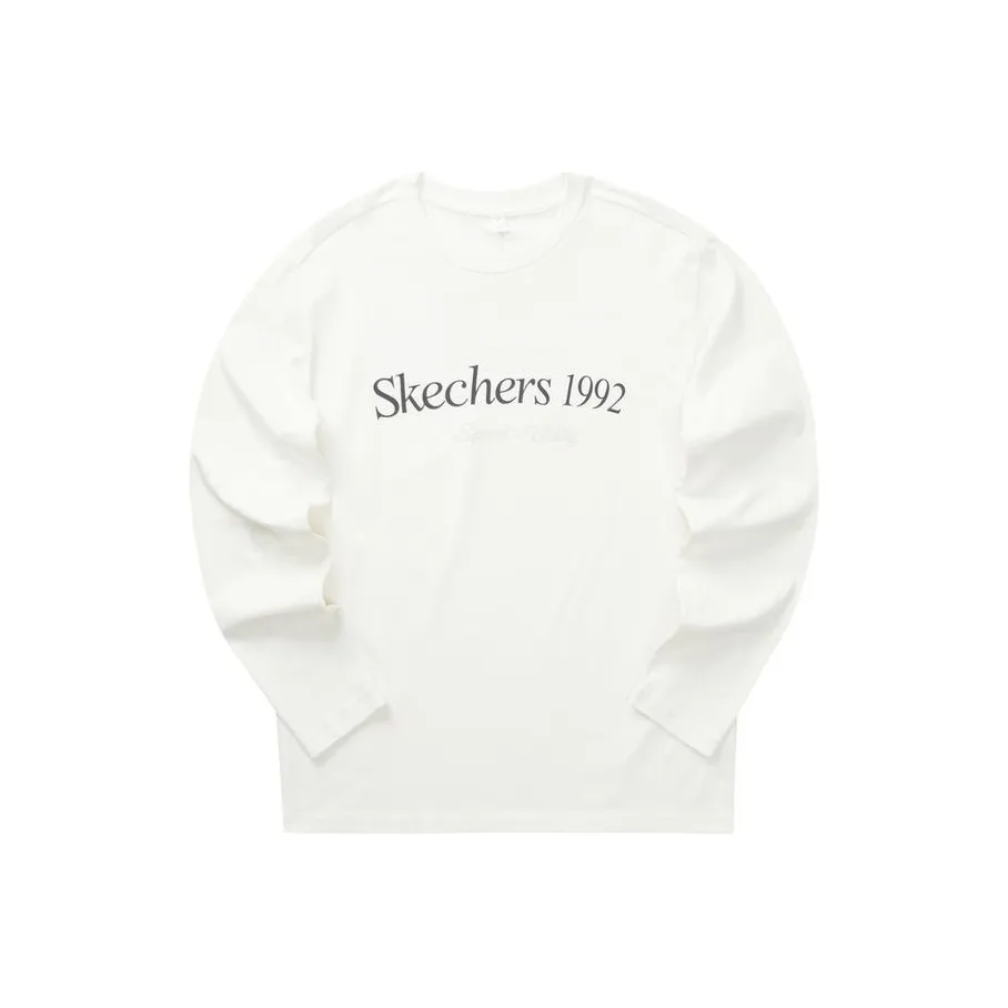Skechers Colorful T-Shirt Unisex Marshmallow White