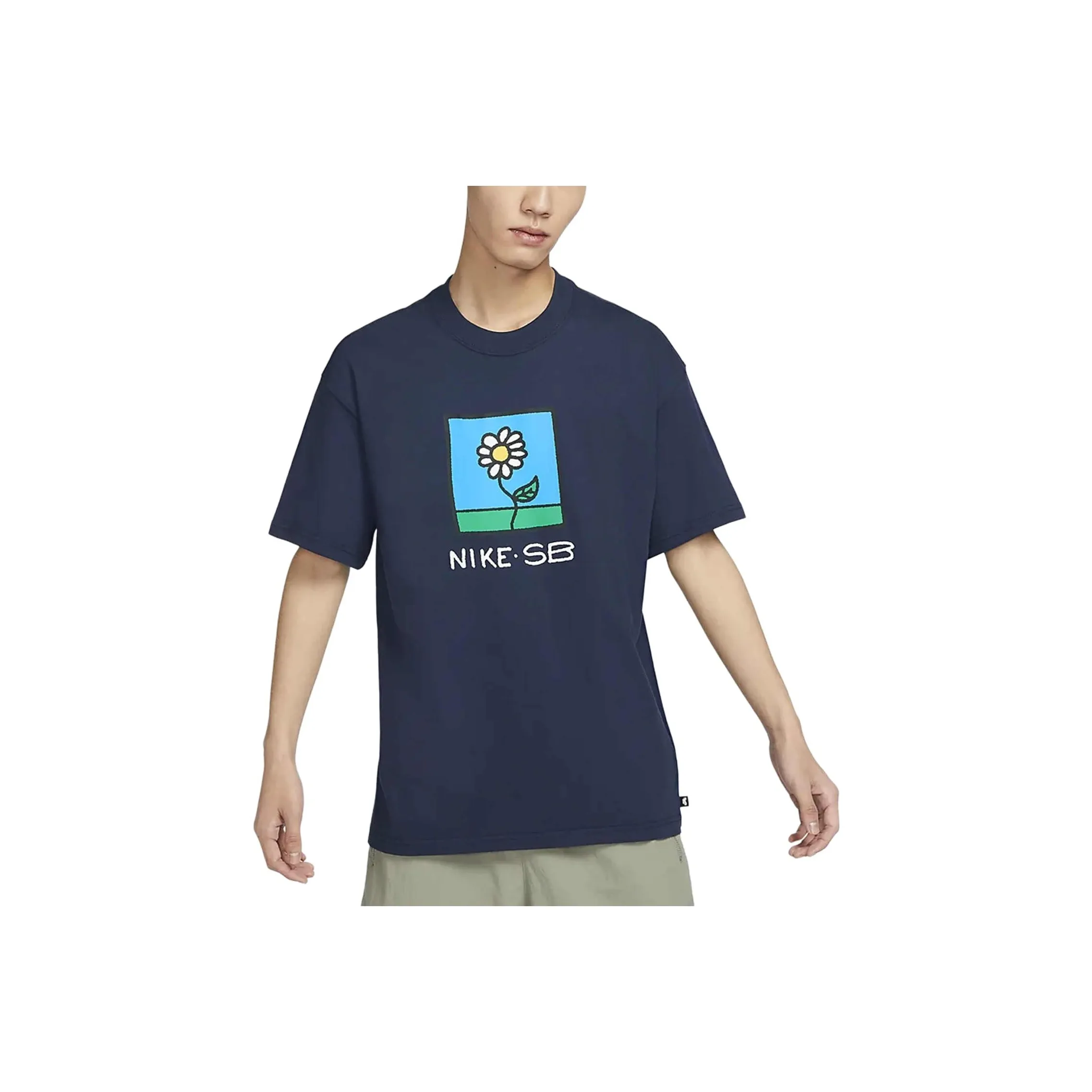 Nike T Shirts Men's Navy Blue