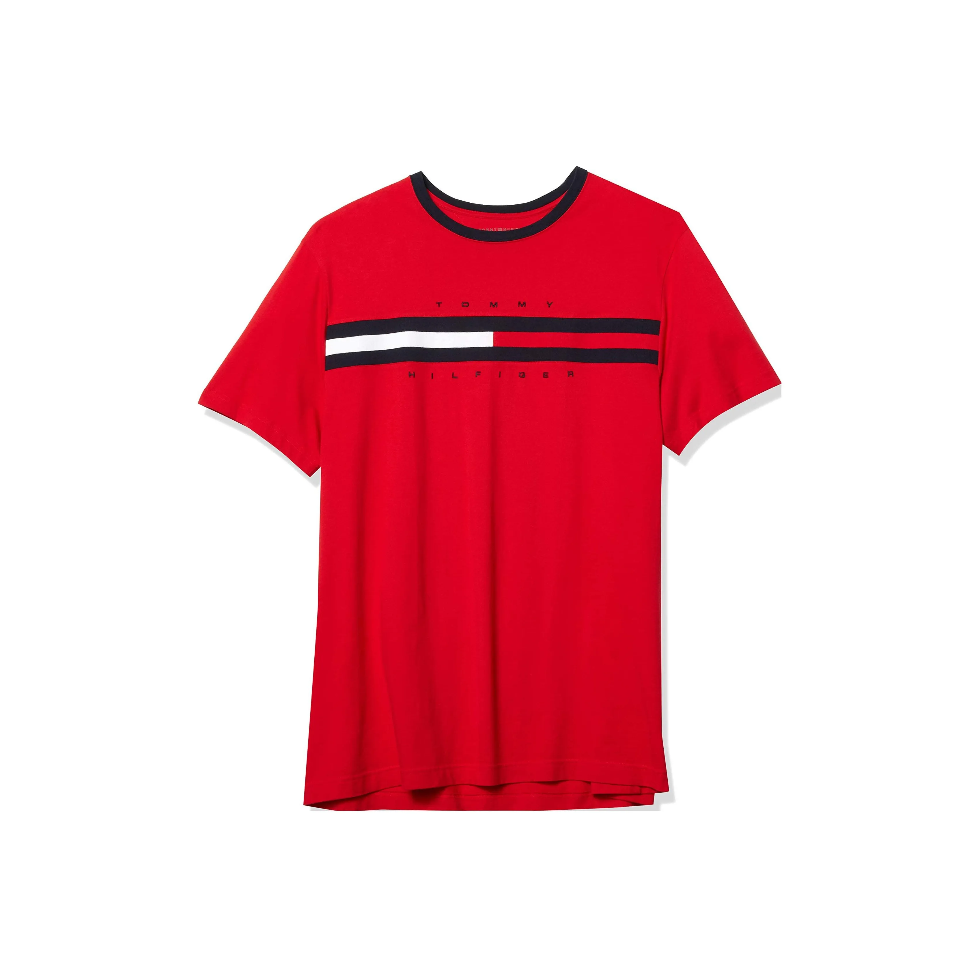 Tommy Hilfiger Red Men's T-Shirts Томми Хилфигер Красные Мужские Футболки