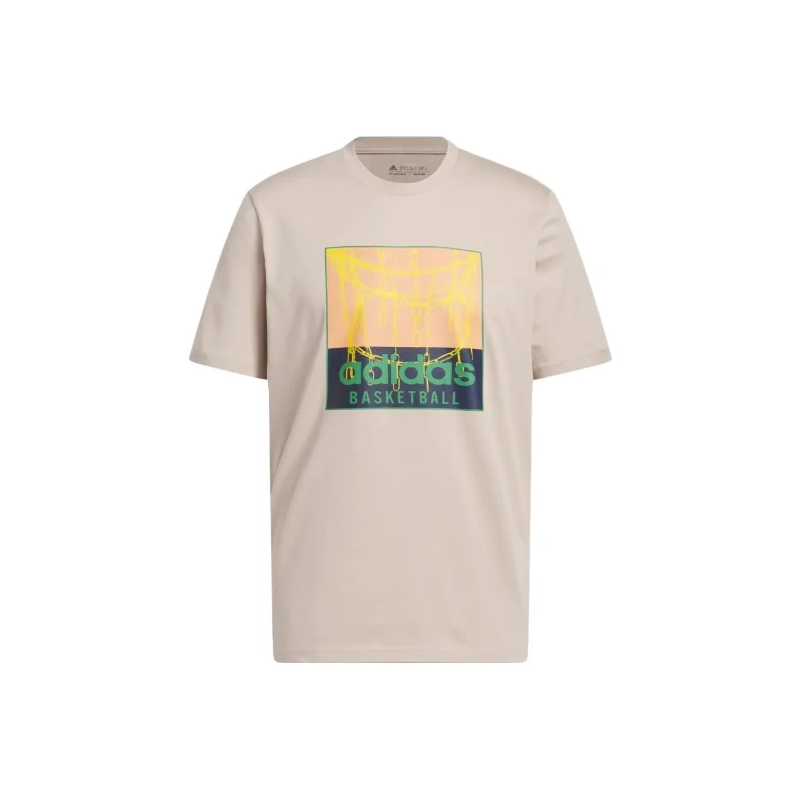 Adidas Free Shipping With AdiClub Chain Net Basketball Graphic Tee