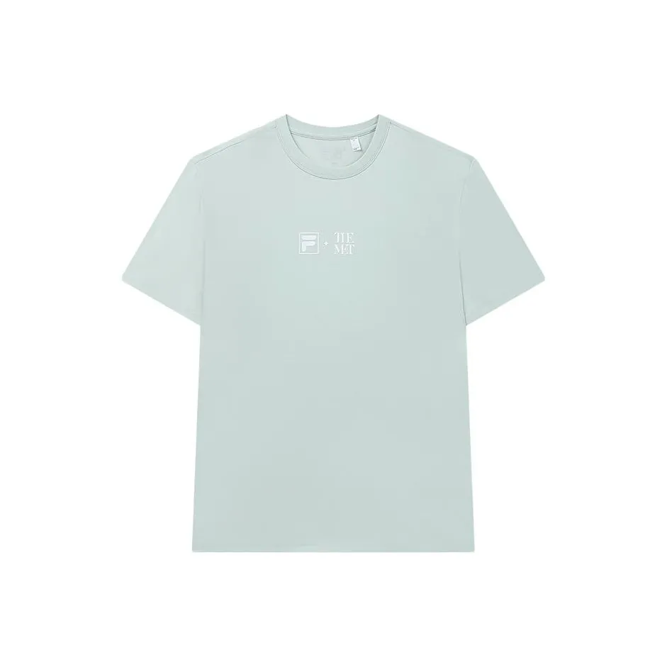 FILA X THE MET Co Брендированная Серия Зеленые Мужские T-Рубашки