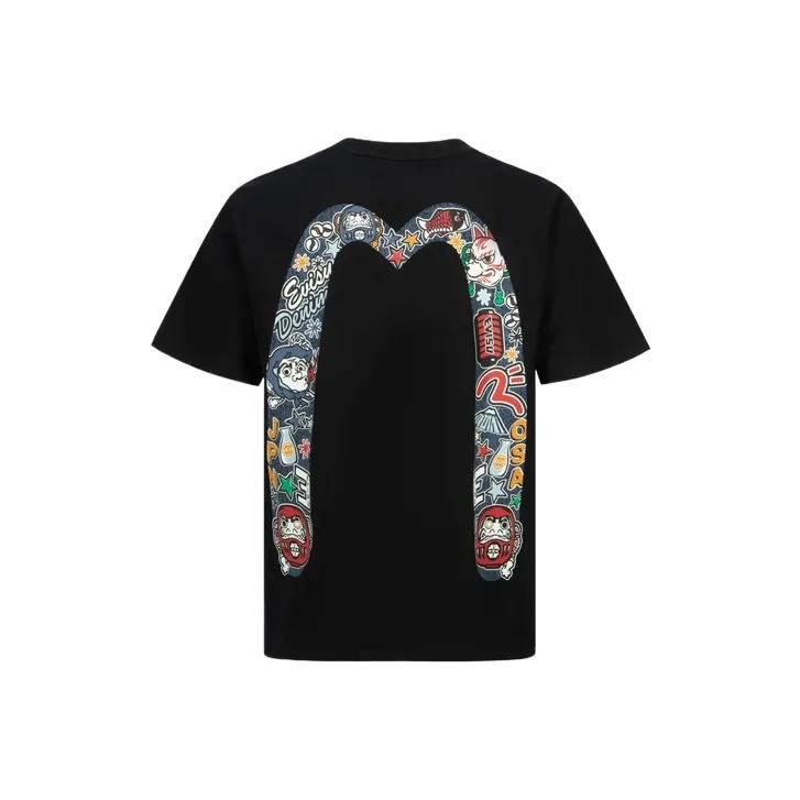 EVISU T Shirts Men's Black