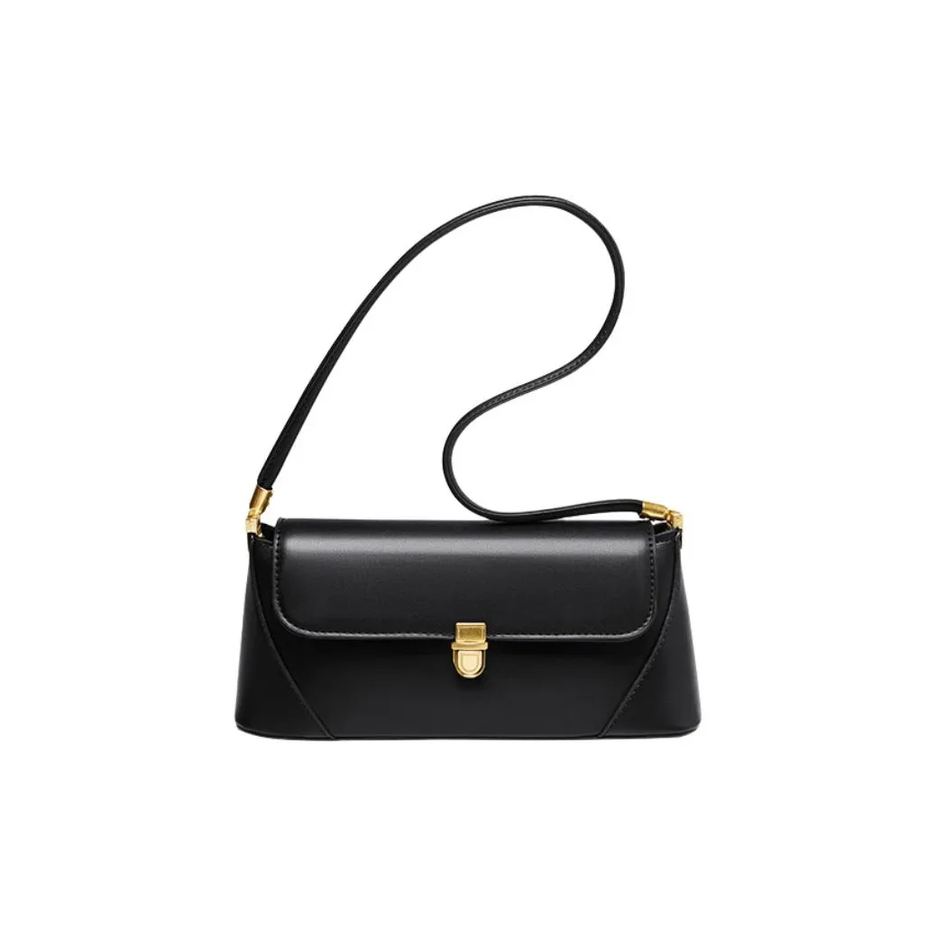 15 MINS Синтетическая кожа Сумка через плечо Средняя Женская Черная Кофейная