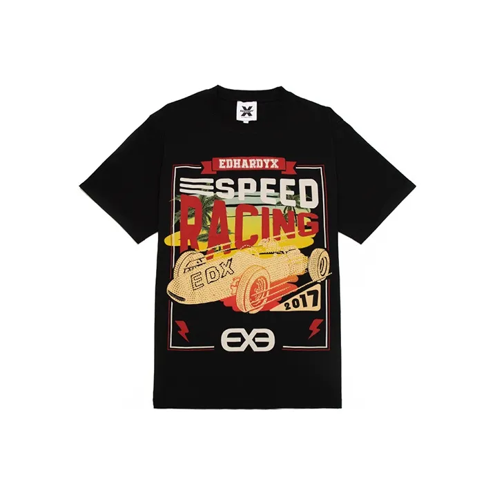 ED HARDY X T Shirts Unisex Black