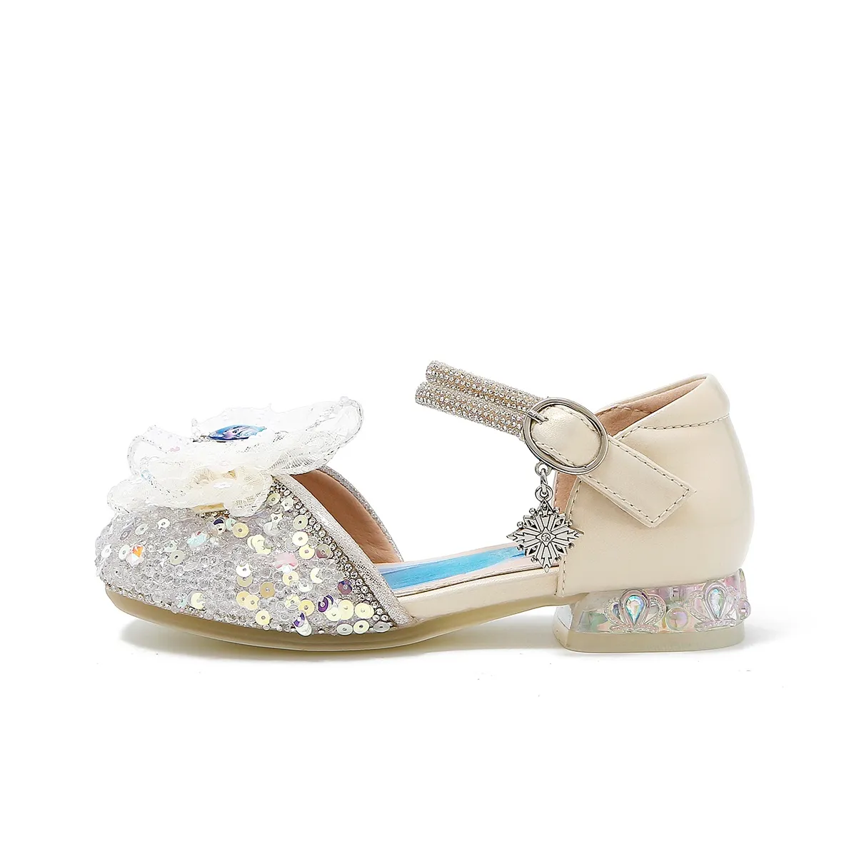 DISNEY FROZEN Серия Противоскользящая Анти-КИК Амортизация Устойчивая к износу Низкий Топ Детская кожаная обувь для малышей