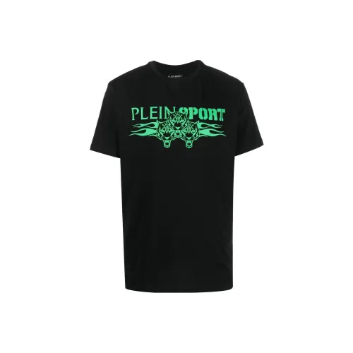 PLEIN SPORT Черная Мужская Рубашка