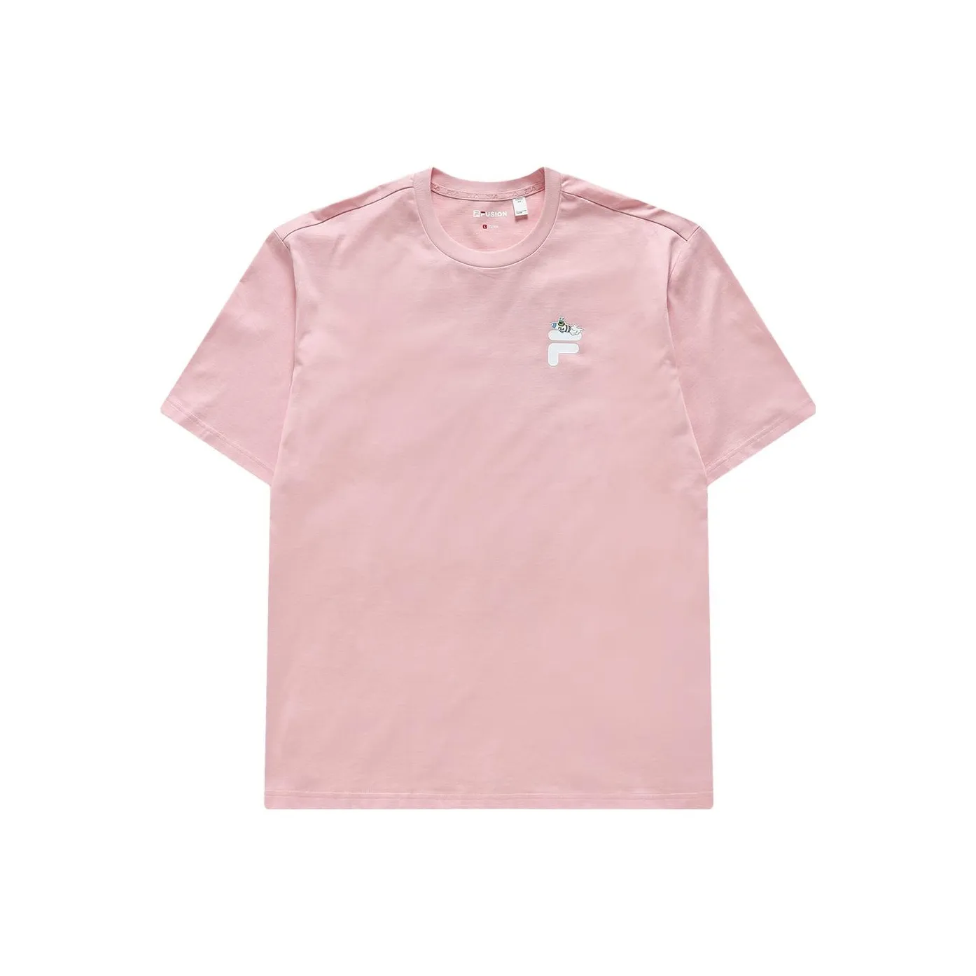 FILA FUSION SS23 T Shirt Unisex Youth Pink
