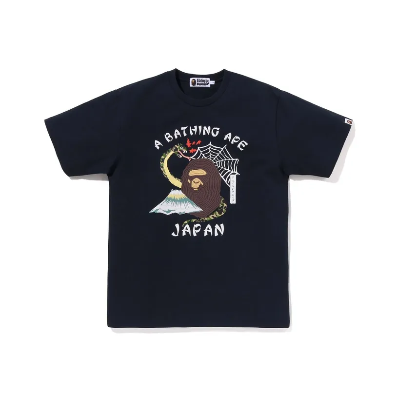 A BATHING APE SS23 Ape Man Manufactured Series T Рубашка Мужская
