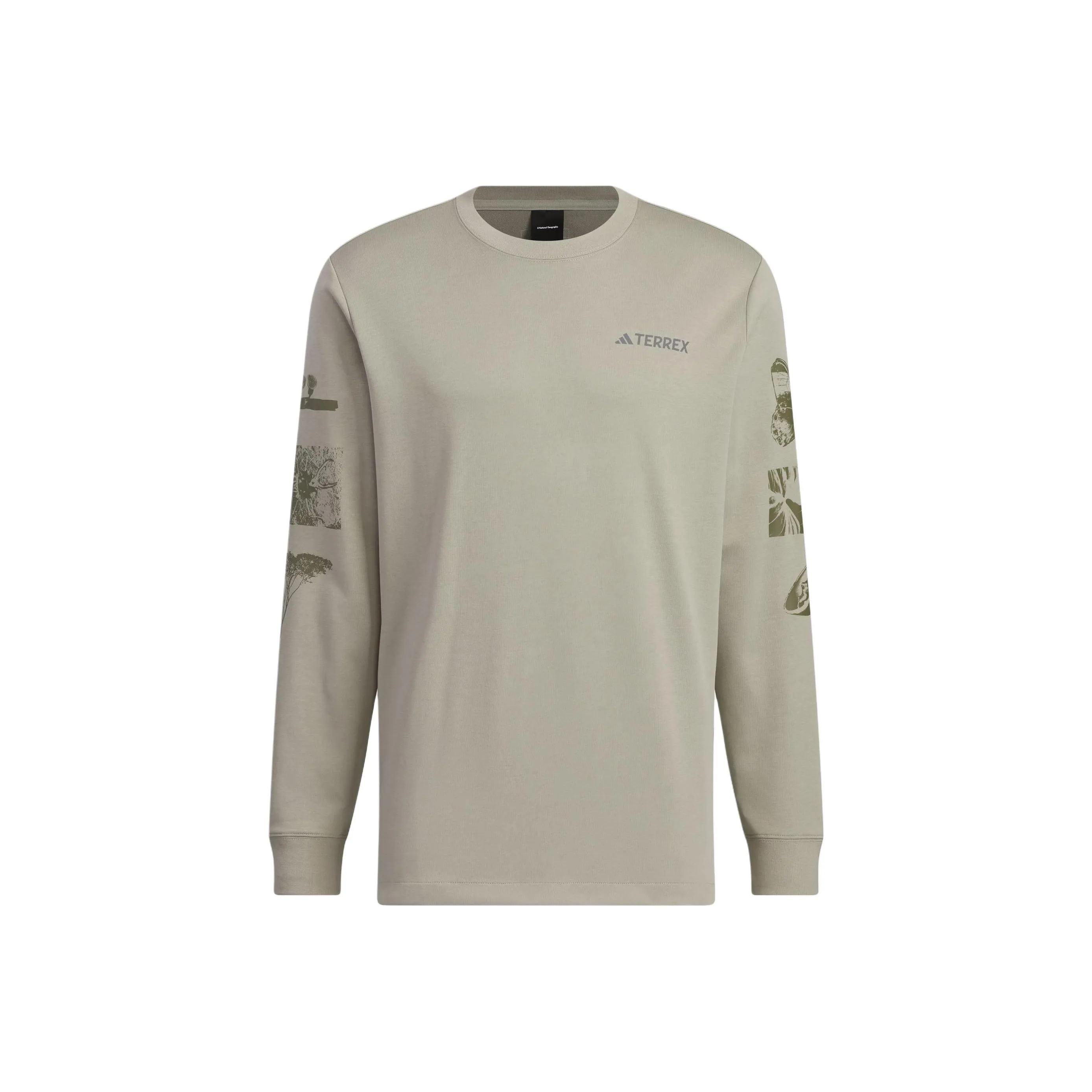 Adidas x NATIONAL GEOGRAPHIC Т-рубашка Мужская Pebble Серебристо-серый