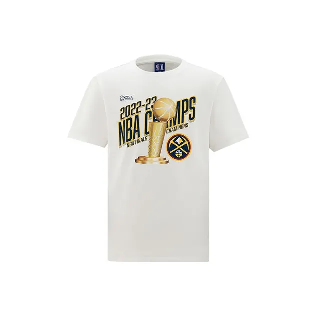 NBA Set in Sleeve T Shirt Unisex White