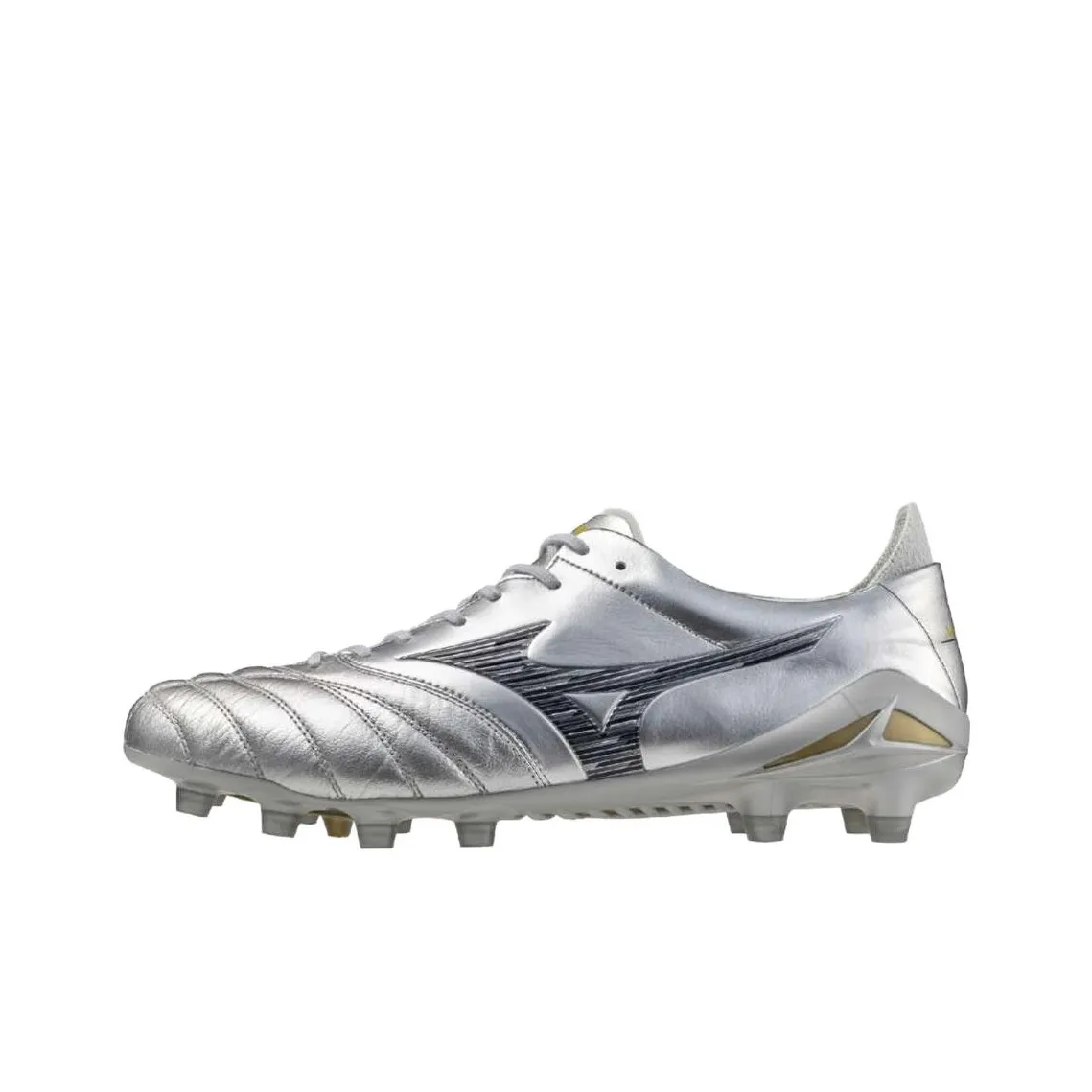 Mizuno Morelia Neo 4 Anti Slip Wear Resistant Soccer Shoes Unisex Silver