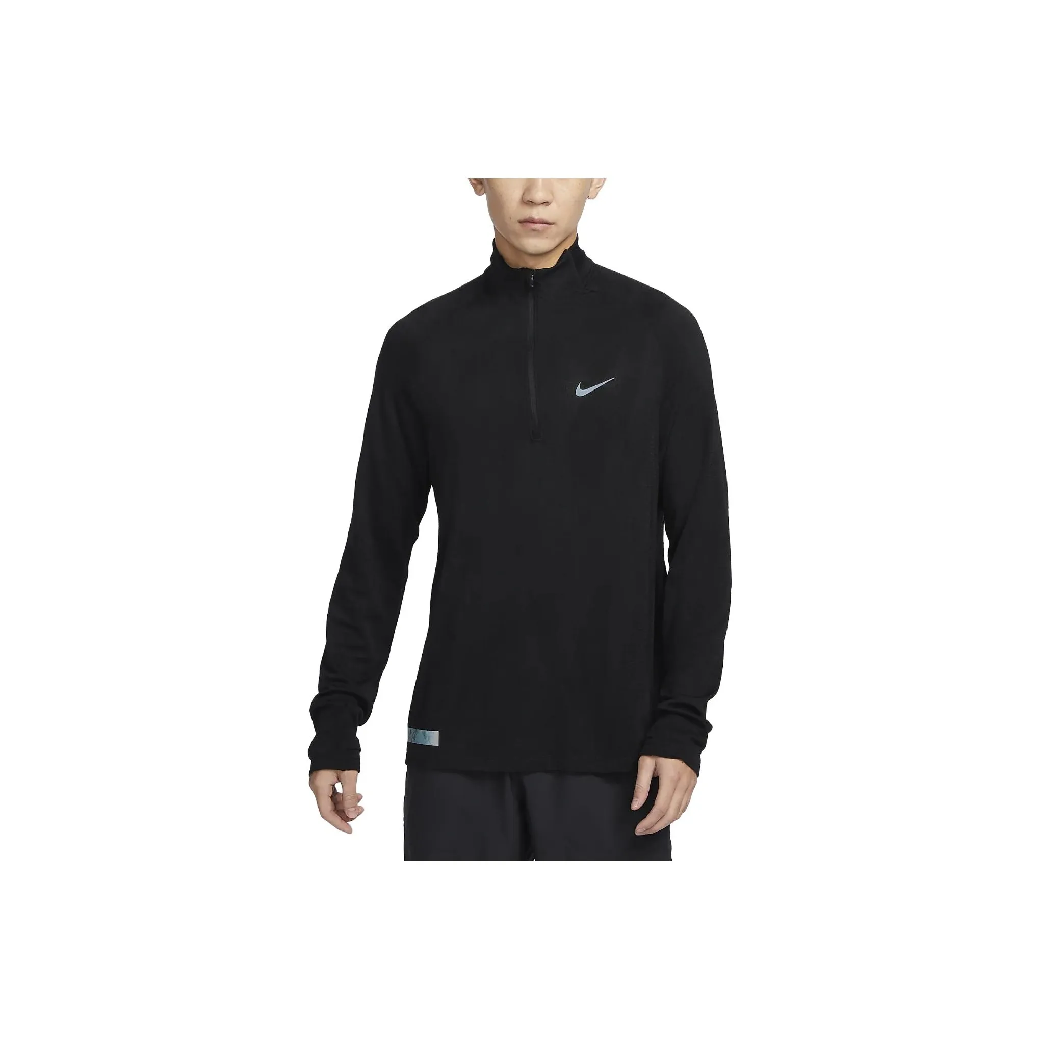 Nike Therma Fit ADV Мужская черная футболка с длинным рукавом