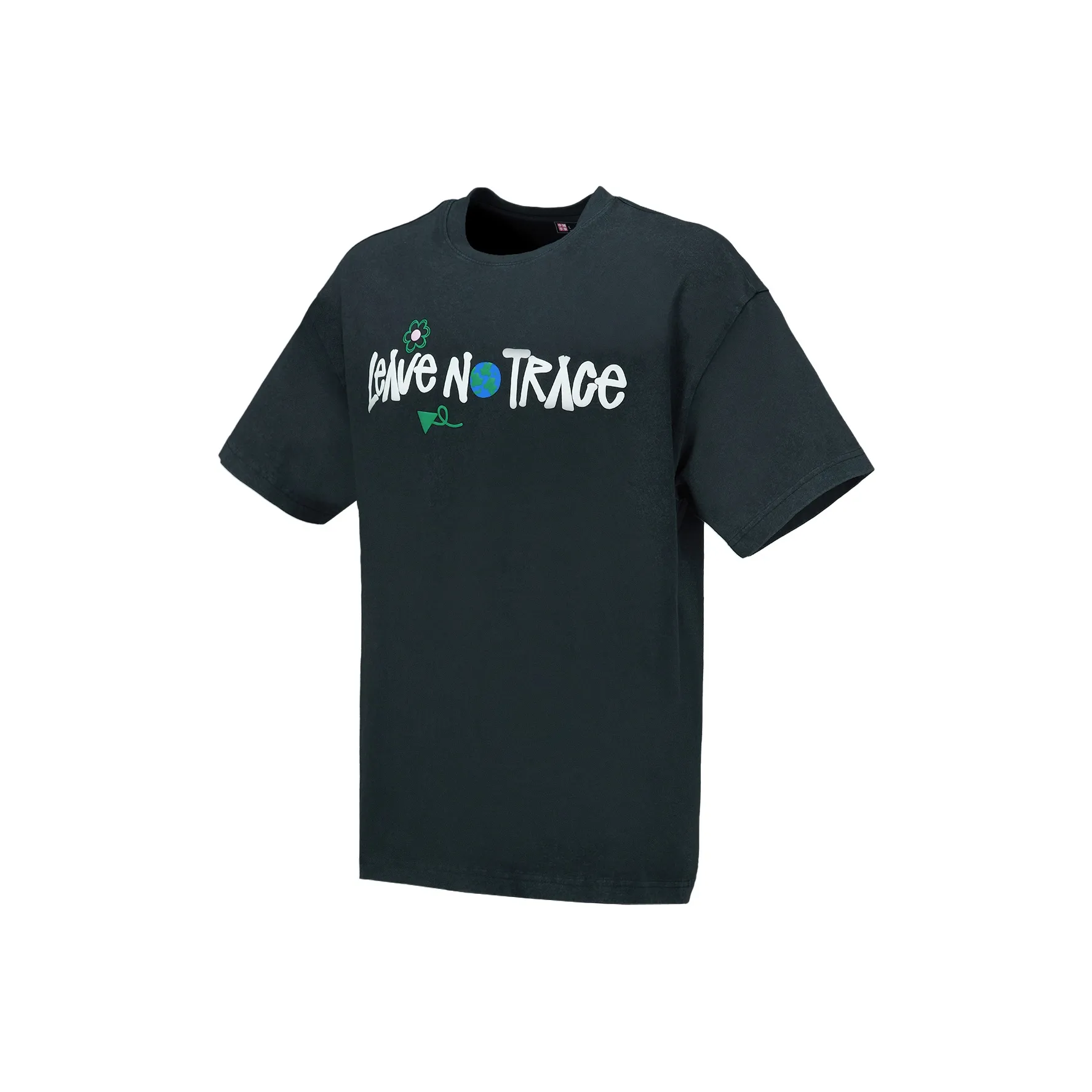 LiNing China Li Ning Dadiwuhen Series Short Sleeved T Shirts Unisex Black