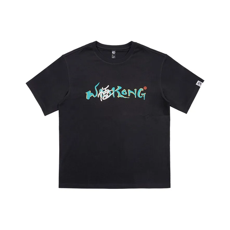 WOOKONG Черная унисекс футболка