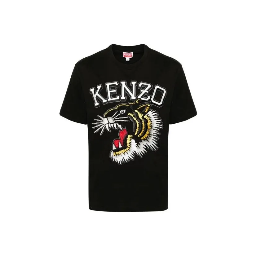 KENZO Tiger Embroidered Crewneck T-Shirt