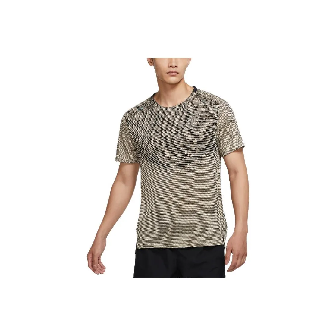 Nike Оливково-серый Мужской T-рубашки