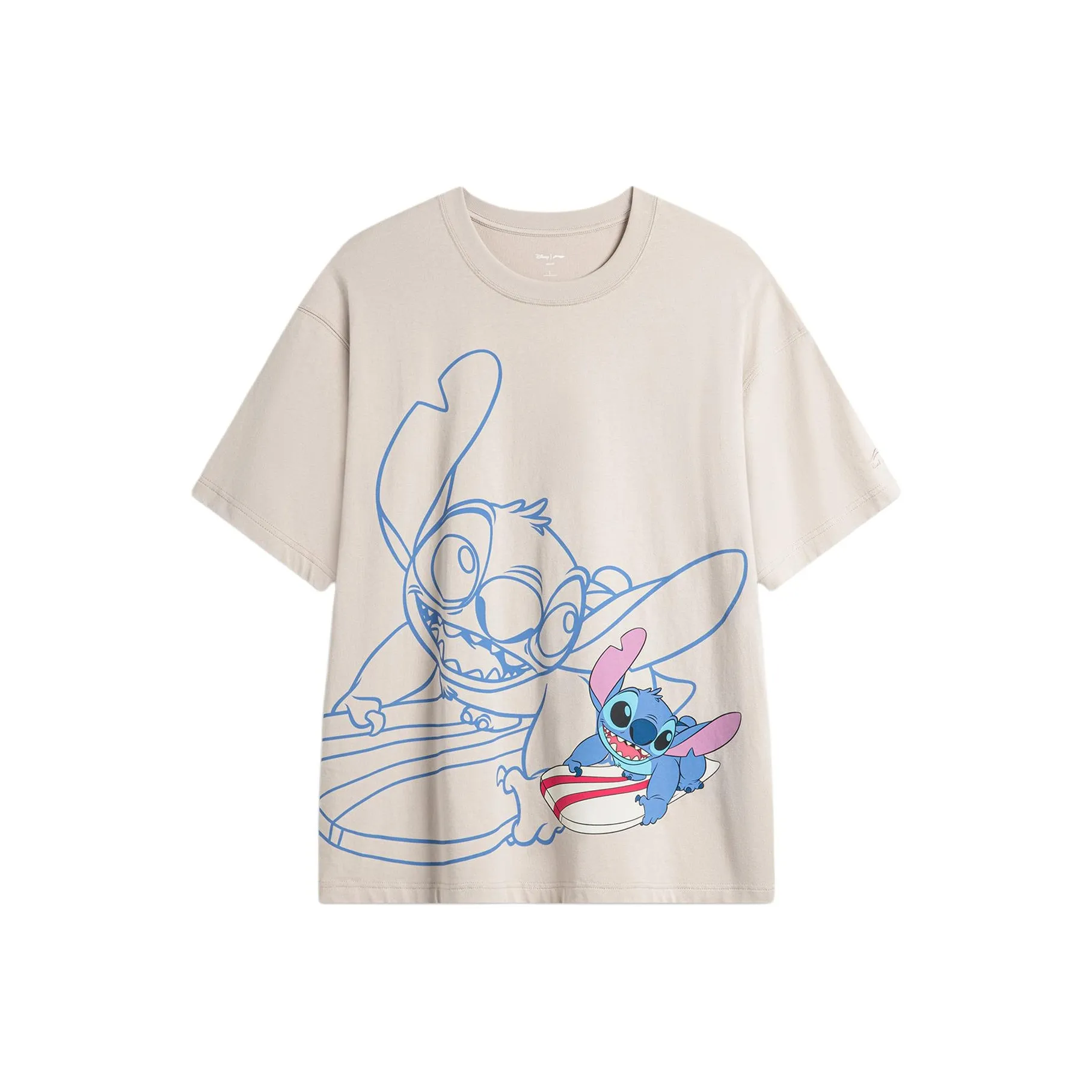LiNing x Disney T-Shirt Мужской Слюдяной Серый