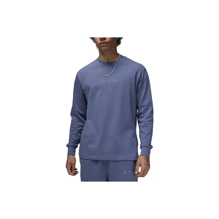 Jordan Wordmark Размытый Синий Мужская Футболка