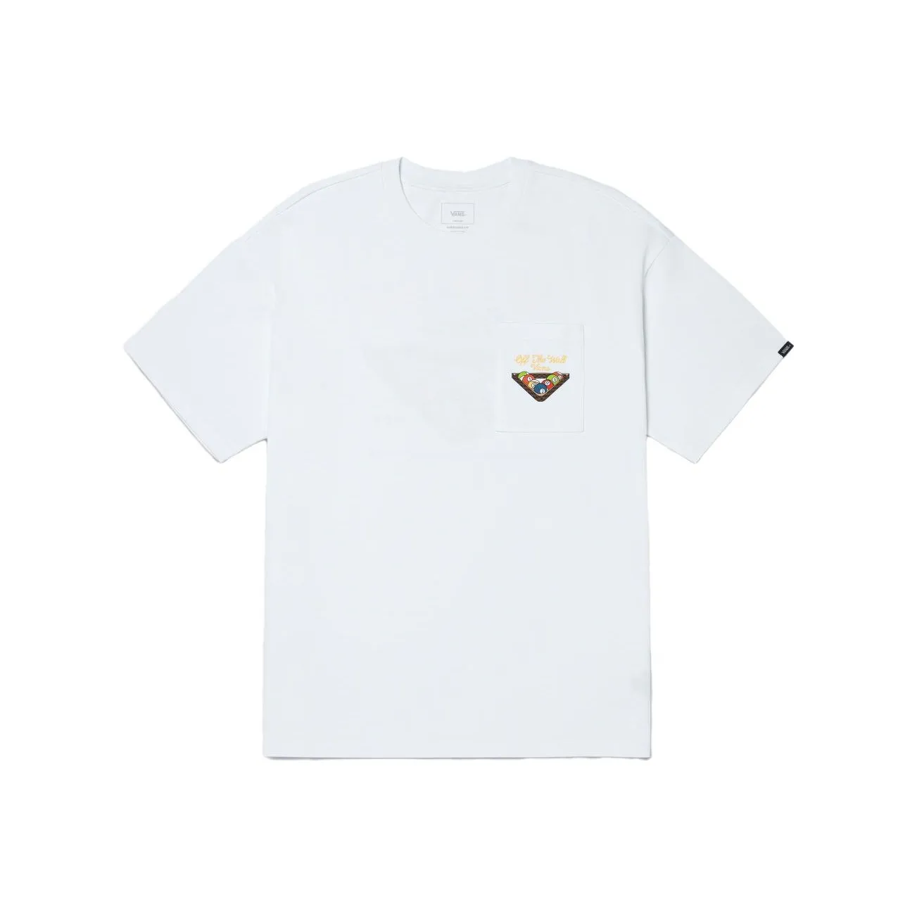 VANS Snooker Белый Мужской T-Рубашки