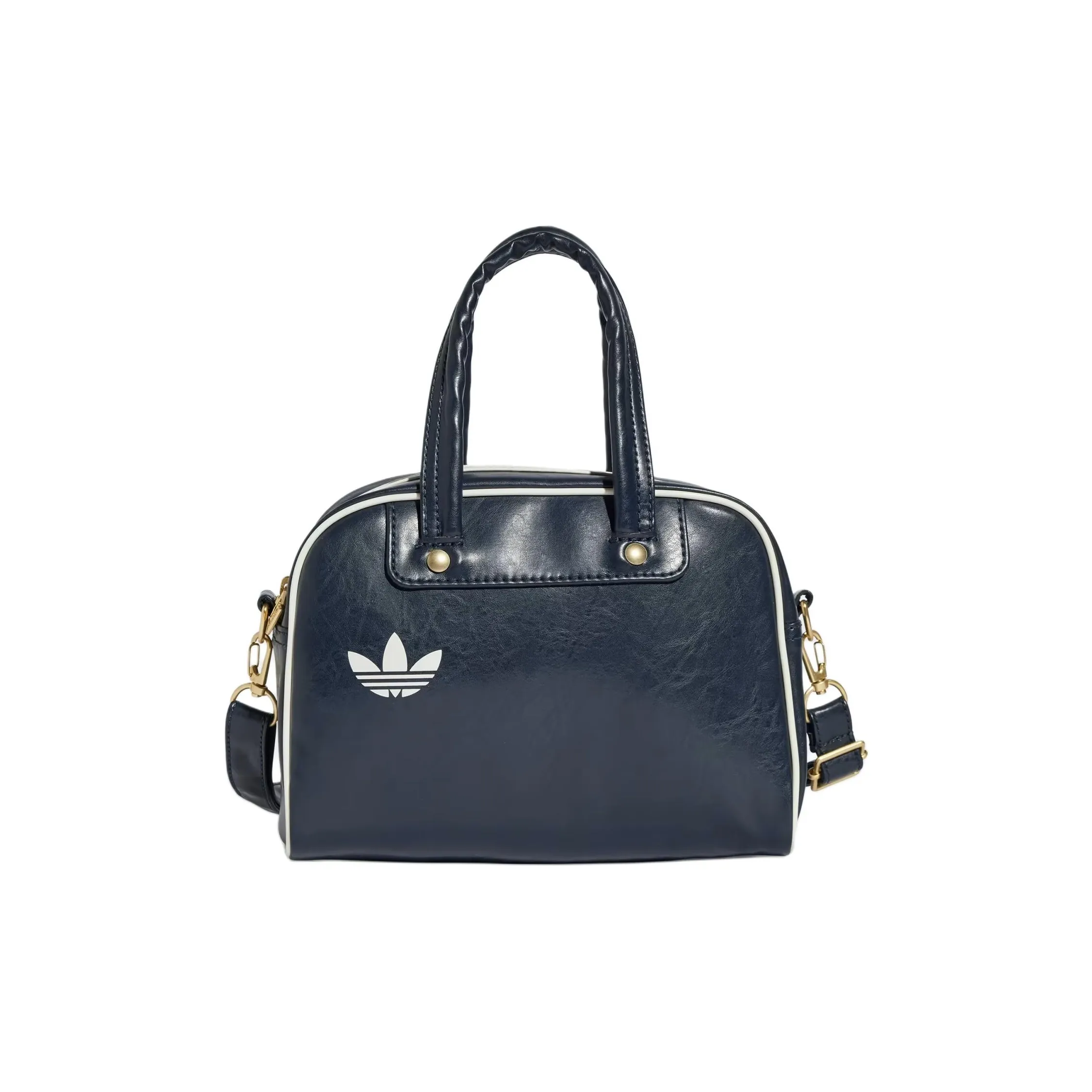 Adidas Polyurethane Bowling Bag, Shoulder Bag, Handbag Mini Unisex Blue