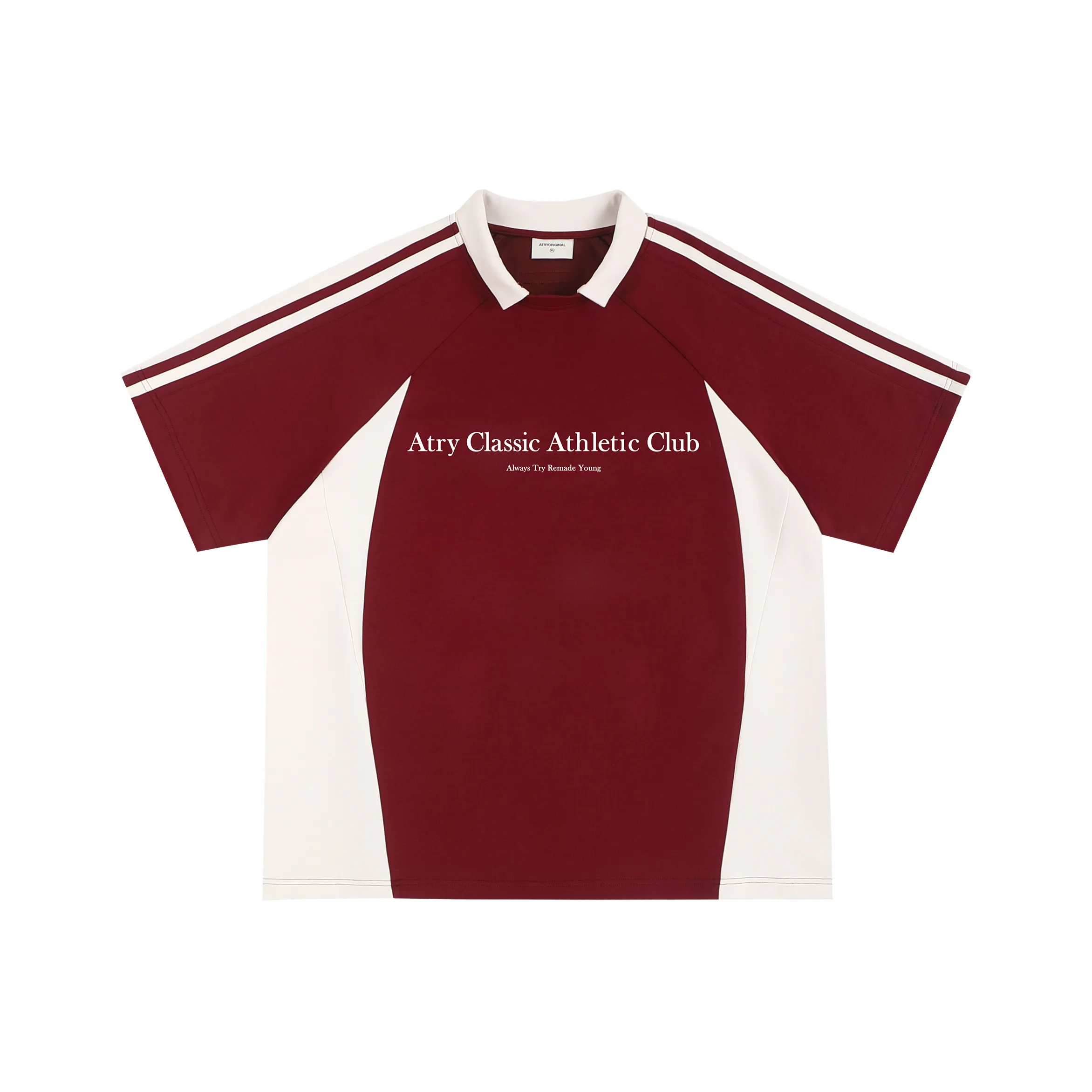 Atry Alphabet Slogan Series T-рубашка National Trend Бренд Loose Fit Винтаж Полу-Рукав Американский Полу-Рукав Unisex