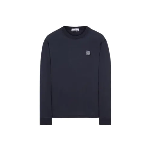 STONE ISLAND Черная унисекс футболка