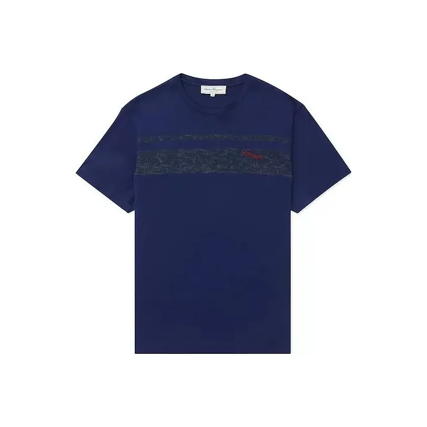 Ferragamo T Shirts Men's Blue