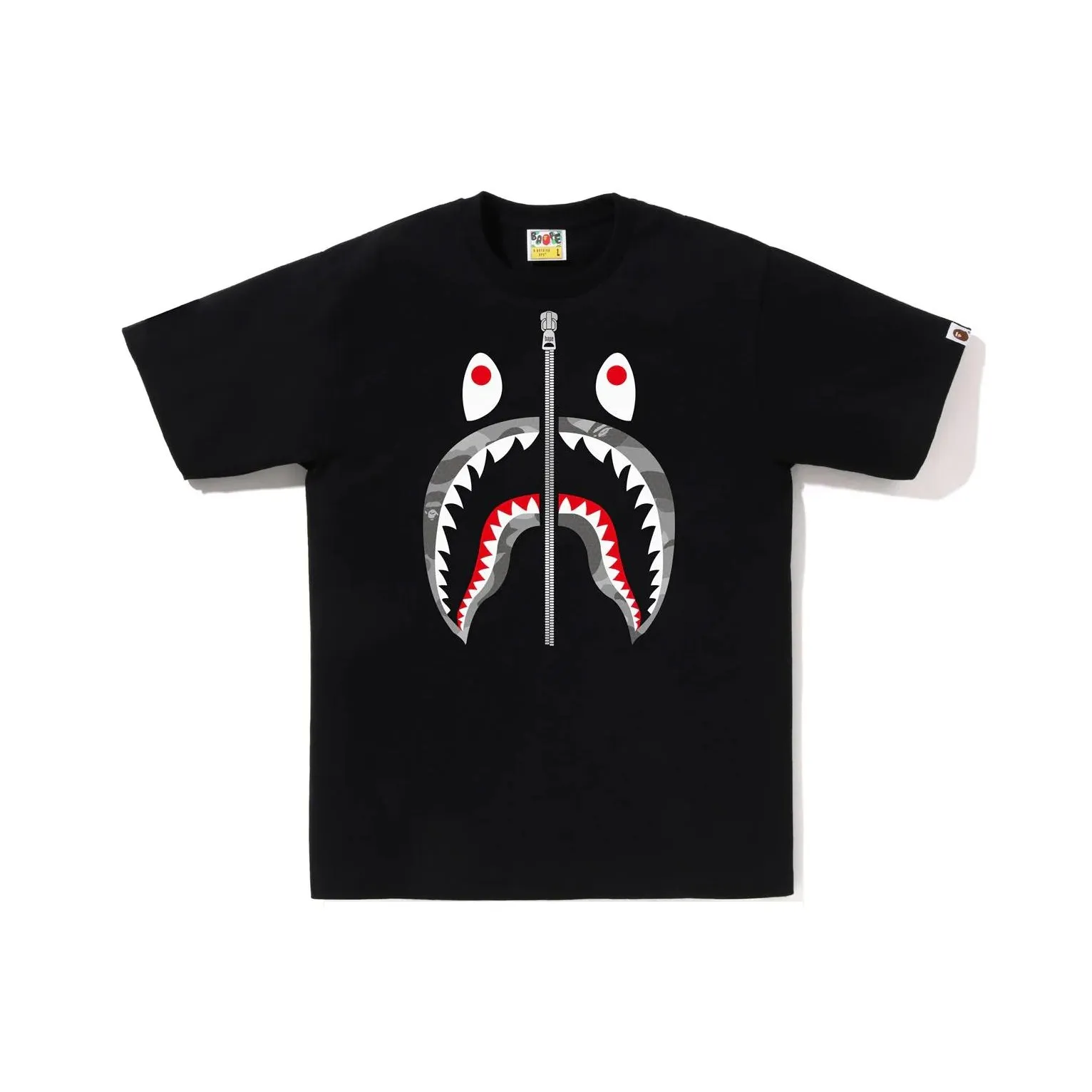 Bape Honeycomb Camo Shark Tee