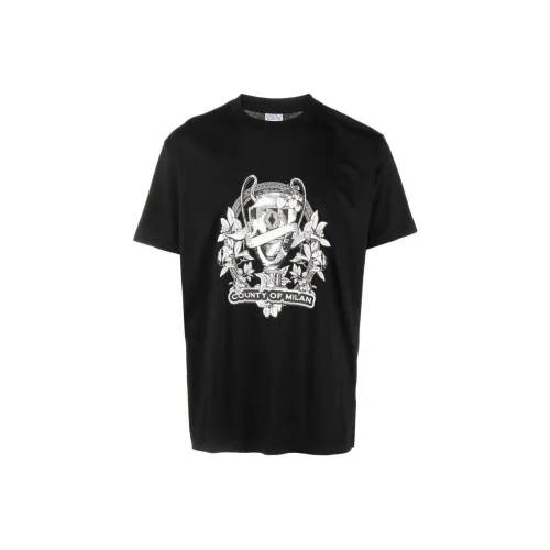 marcelo burlon Черная Мужская Рубашка