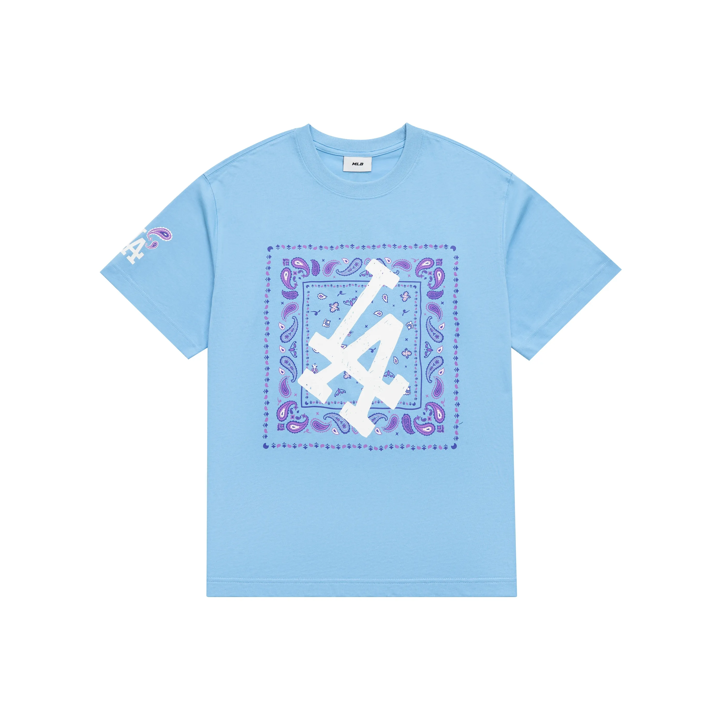 MLB Set-in Sleeve T-Shirt Unisex Light Blue