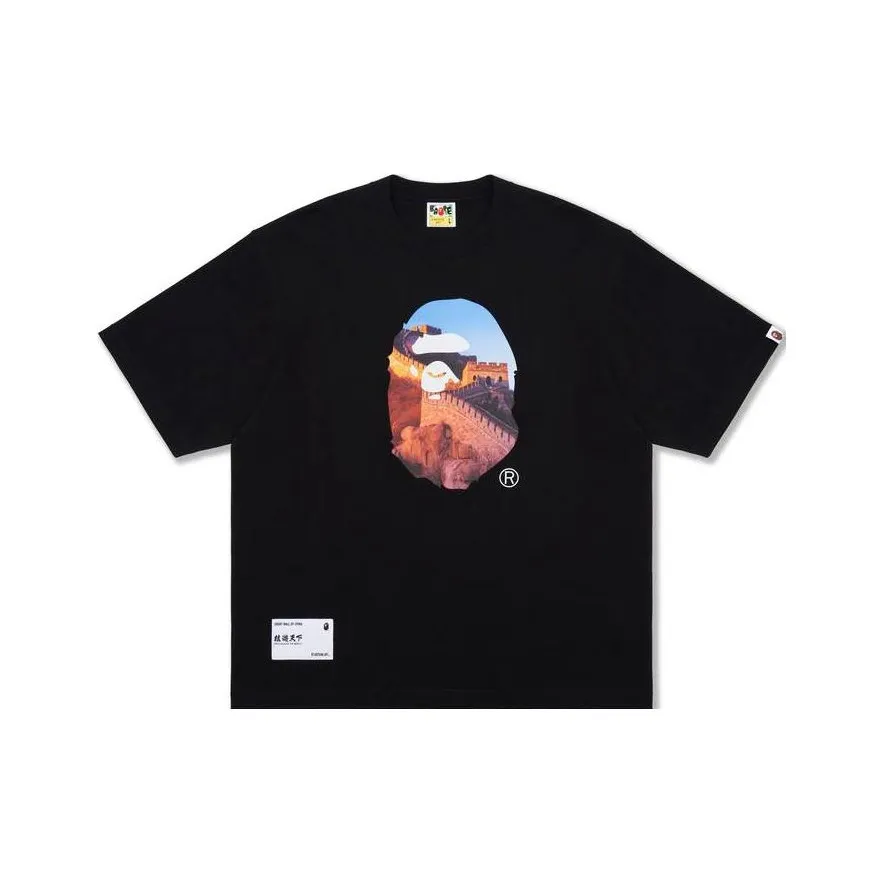 A BATHING APE Bape Ape World Series SS23 Drop Shoulder Sleeve T Shirt Men's