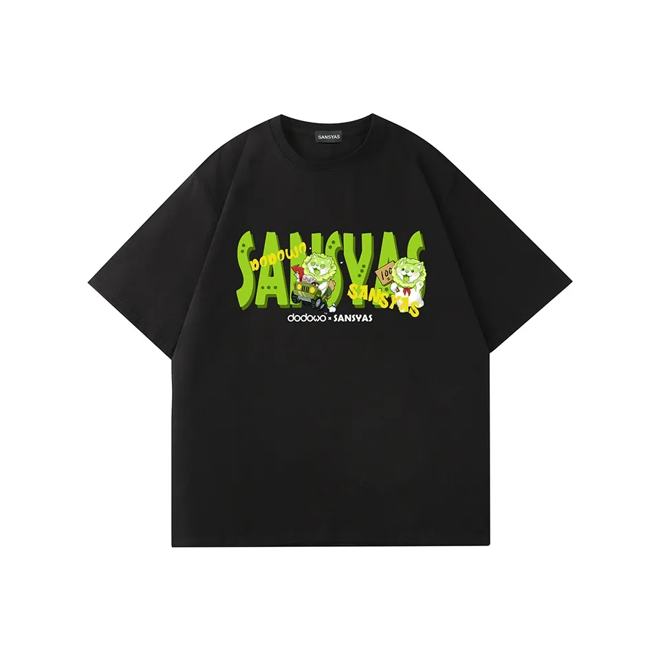 SANSYAS Овощной GENIE Co Branded Модель Унисекс T Рубашки