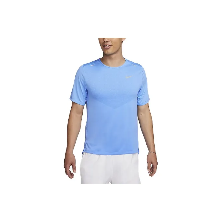 nike Dri Fit RISE 365 Бег T-Shirt Мужской Университетский синий