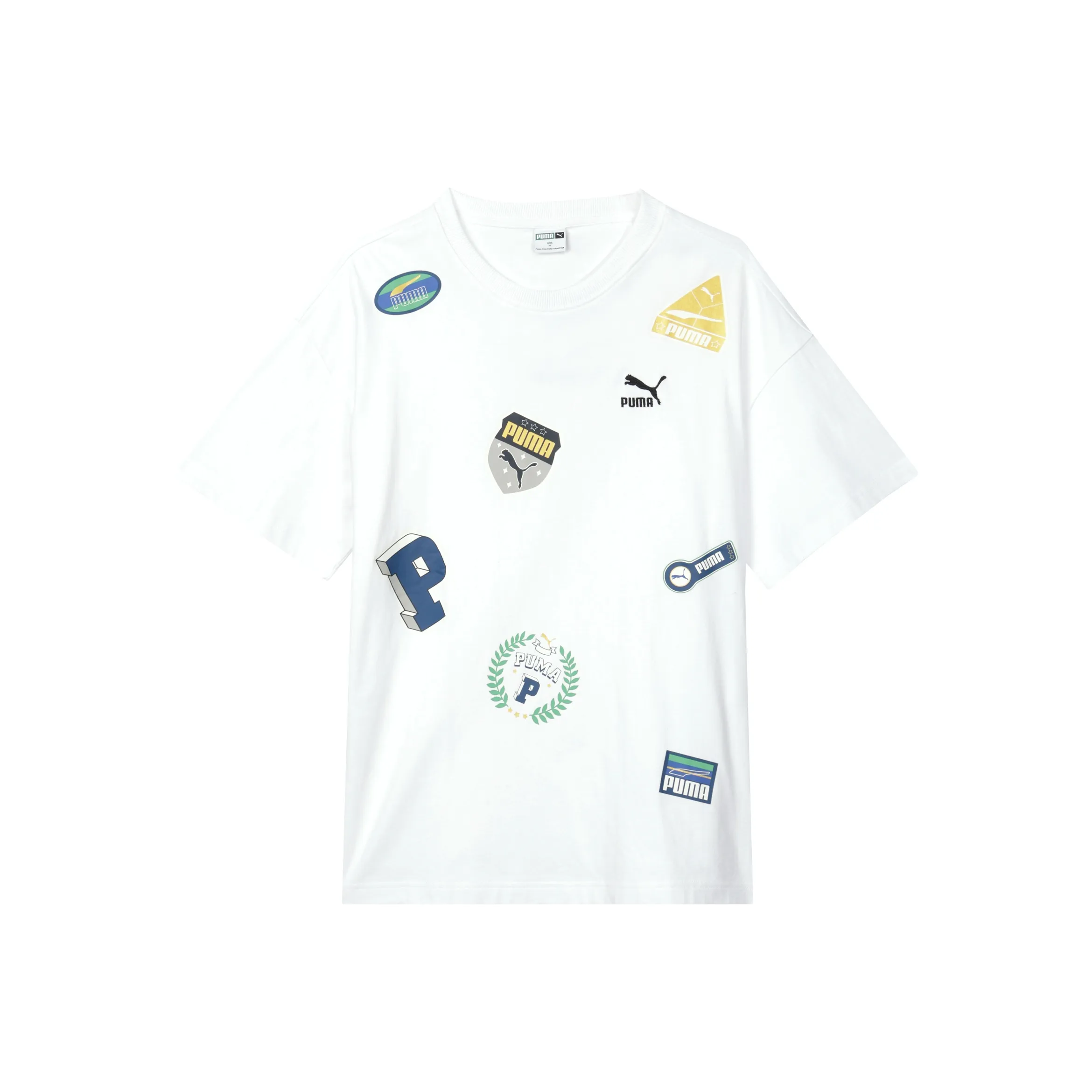 PUMA T-Shirt Унисекс Белый American Vintage