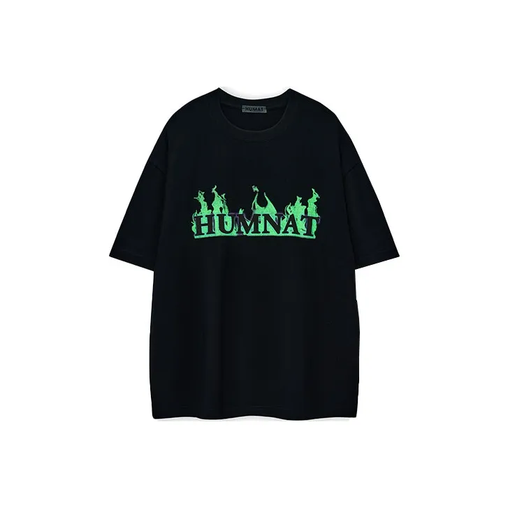 HUMNAT Лето Легкий 100% хлопок Короткий рукав Рубашка T Рубашка Унисекс