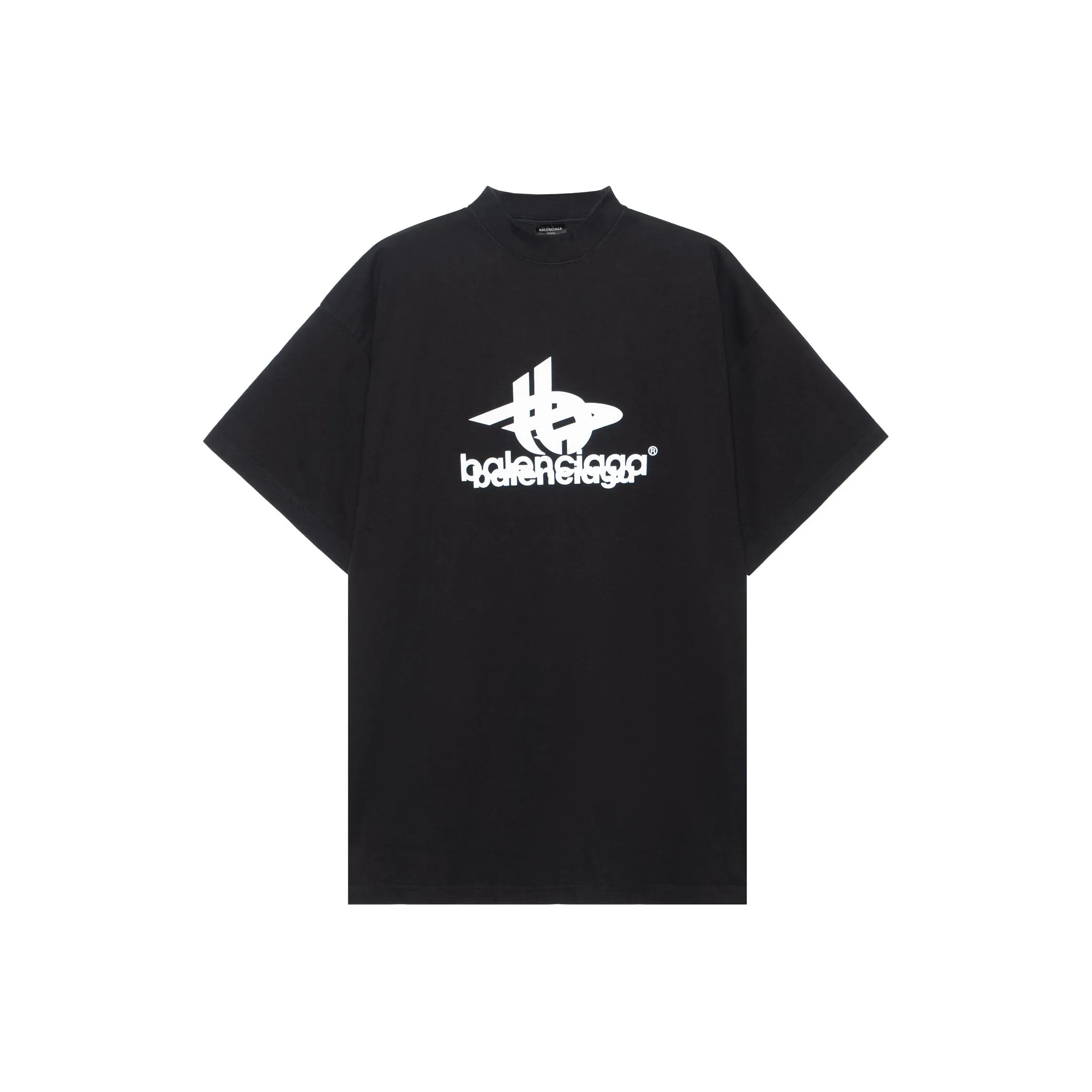 Balenciaga T Shirt Loose Fit Unisex Black