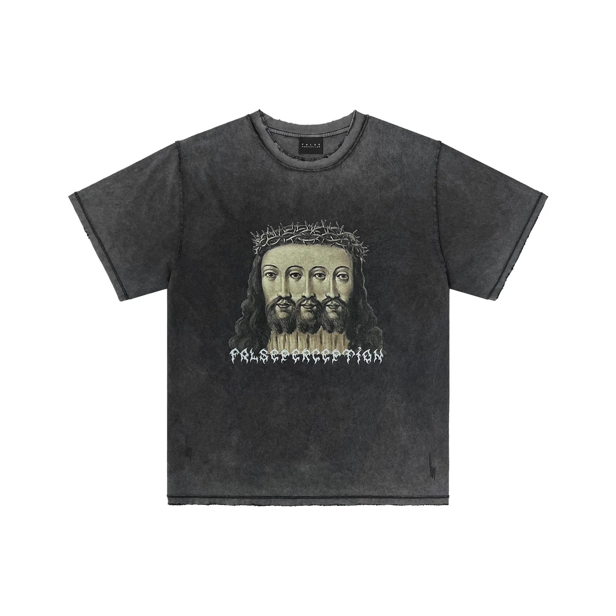 False Perception T-Shirt Унисекс Выстиранный Черный