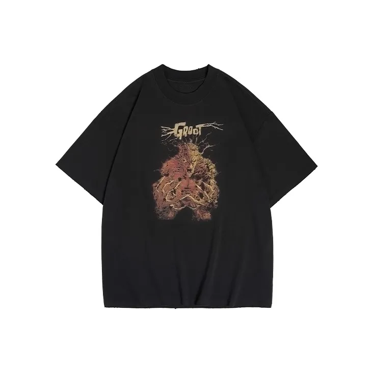 Marvel X XVESSEL X MARVEL/Marvel Co branded Series T Shirts Unisex Black